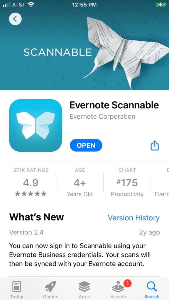 Evernote Scannable